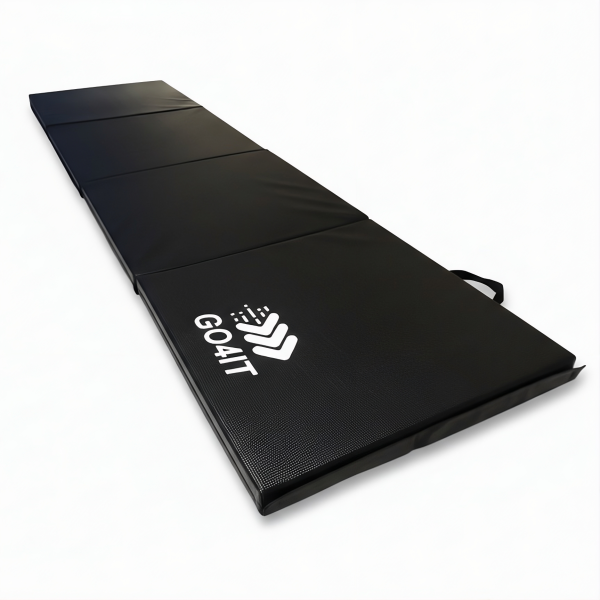Materac gimnastyczny składany czarny 240x60x5 GO4IT