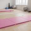 Materac gimnastyczny składany różowy 180x60x5 GO4IT
