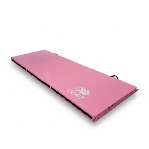 Materac gimnastyczny składany różowy 180x60x5 GO4IT