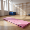 Materac gimnastyczny składany różowy 180x60x5 GO4IT