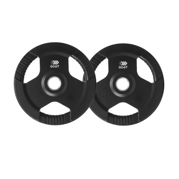 Zestaw obciążeń olimpijskich 157,5kg | 51mm | żeliwne ogumowane GO4IT
