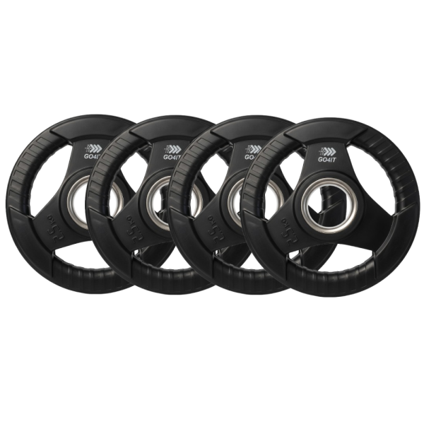 Zestaw obciążeń olimpijskich 30kg | 51mm | żeliwne ogumowane GO4IT