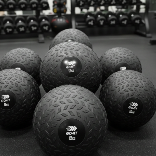 a Zestaw Piłek Slam Ball GO4IT 57 kg (2–15 kg) – Kompleksowy Trening Siłowy i Crossfit