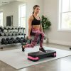 step7AI Step do ćwiczeń 68×28x10/15cm GO4IT czarno-różowy