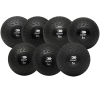 zestaw-pilek-slam-ball-go4it-57kg Komplet 7 czarnych piłek Slam Ball GO4IT o łącznej wadze 57 kg z antypoślizgowym bieżnikiem